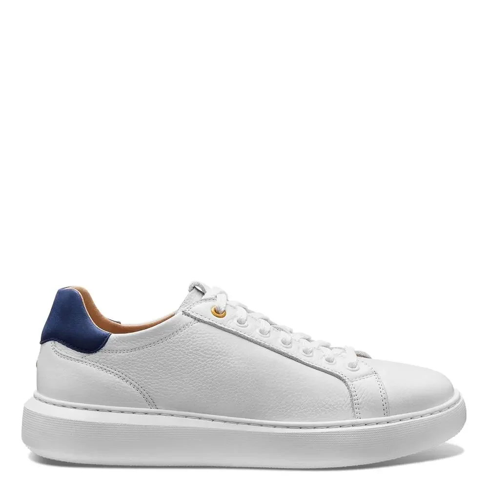 SAMUEL HUBBARD SUNSET SNEAKERS FOR MEN - LEATHER UPPER WHITE LEATHER 9.5 C